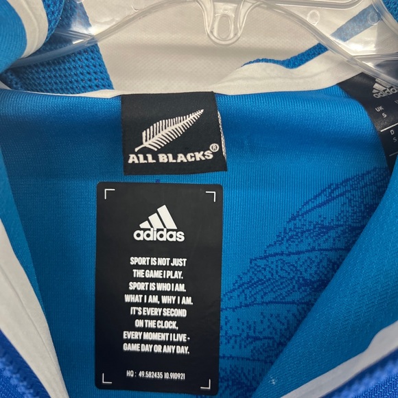 Adidas All Blacks New Zealand Pre Match Jacket Sz small s zip up graphic design - Picture 4 of 12